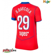 Camiseta Paris Saint-Germain Bradley Barcola #29 Tercera Equipación para mujer 2025-26 manga corta